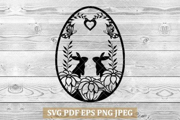 Easter Svg, Egg Svg, Floral Egg Svg