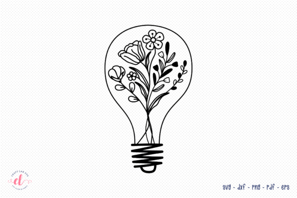 Floral Bulb SVG Flower Bouquet SVG