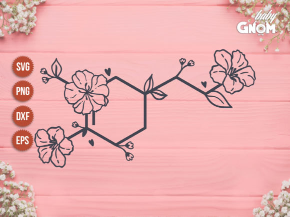 Floral Norepinephrine SVG, Flower Norepi