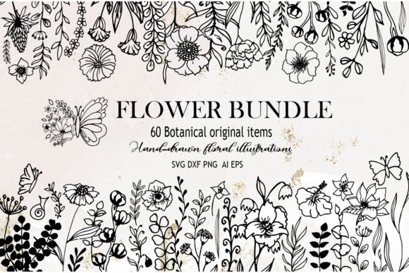 Flowers SVG. Floral Set.