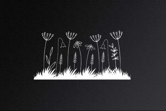 Garden Floral Grass SVG