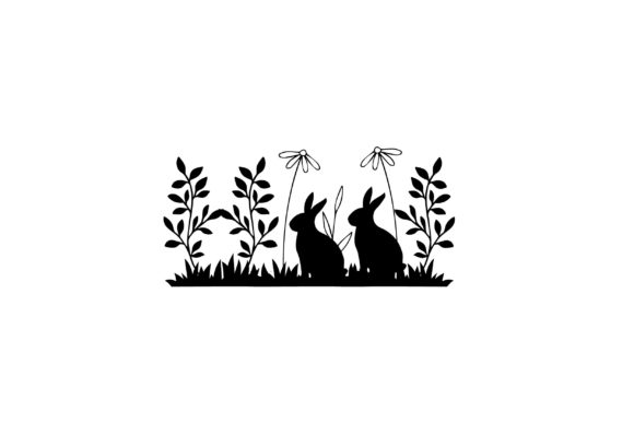 Happy Easter Sunday Floral Garden SVG
