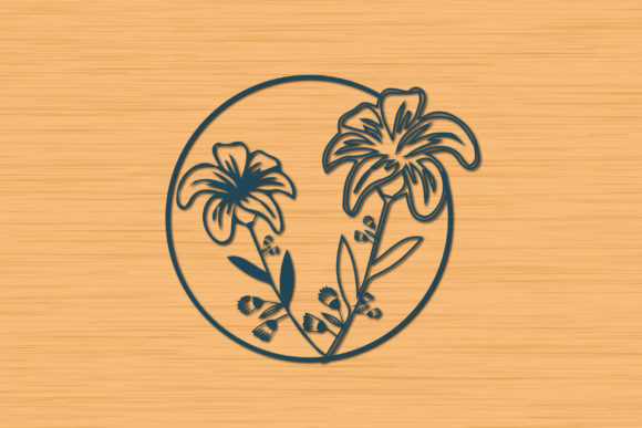 Laser Cut Floral Panels SVG