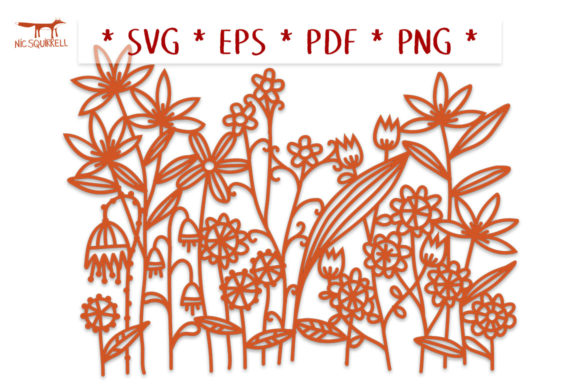 Menorcan Flowers Border SVG Cut