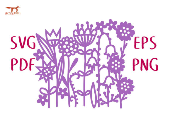 Riot of Flowers SVG Cut File