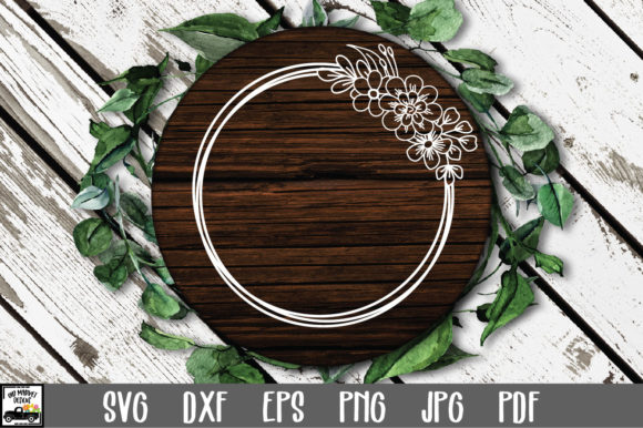 Triple Circle Floral Frame