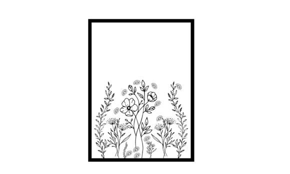 Wall Flower Art Floral Tree SVG